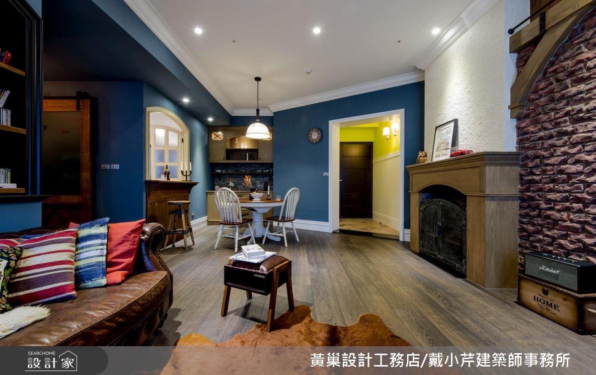 40坪預售屋＿美式風客廳餐廳案例圖片＿黃巢設計工務店/戴小芹建築師事務所＿黃巢_40之14