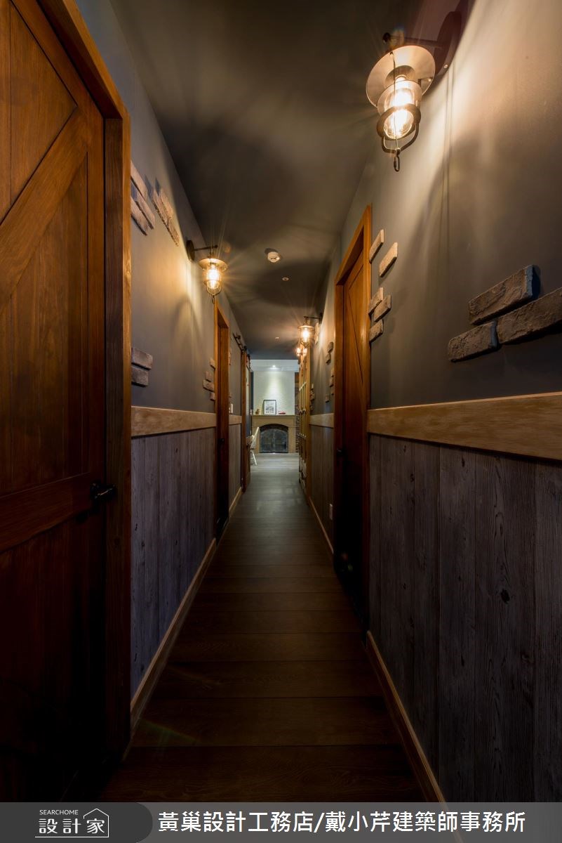 40坪預售屋＿美式風走廊案例圖片＿黃巢設計工務店/戴小芹建築師事務所＿黃巢_40之21