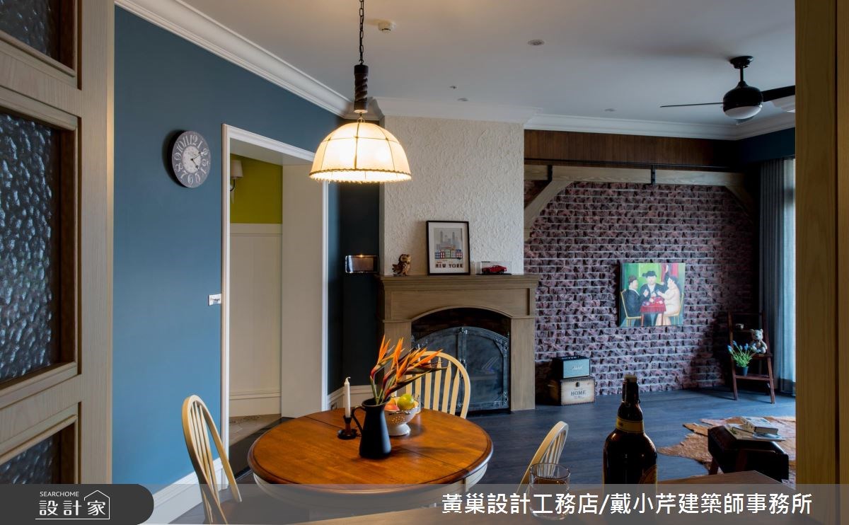 40坪預售屋＿美式風客廳餐廳案例圖片＿黃巢設計工務店/戴小芹建築師事務所＿黃巢_40之36