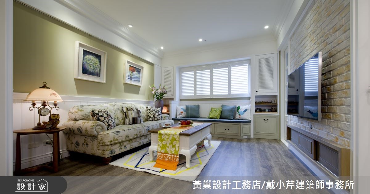 30坪新成屋(5年以下)＿美式風客廳臥榻案例圖片＿黃巢設計工務店/戴小芹建築師事務所＿黃巢_41之3814