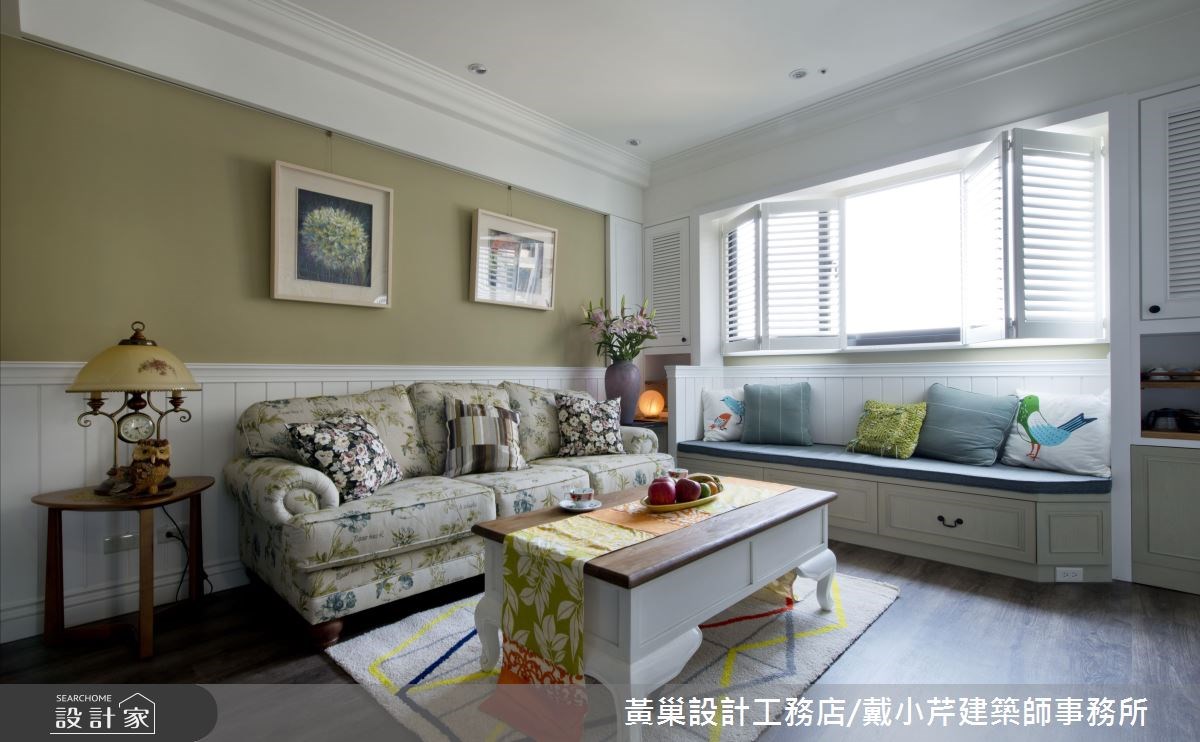 30坪新成屋(5年以下)＿美式風客廳臥榻案例圖片＿黃巢設計工務店/戴小芹建築師事務所＿黃巢_41之9