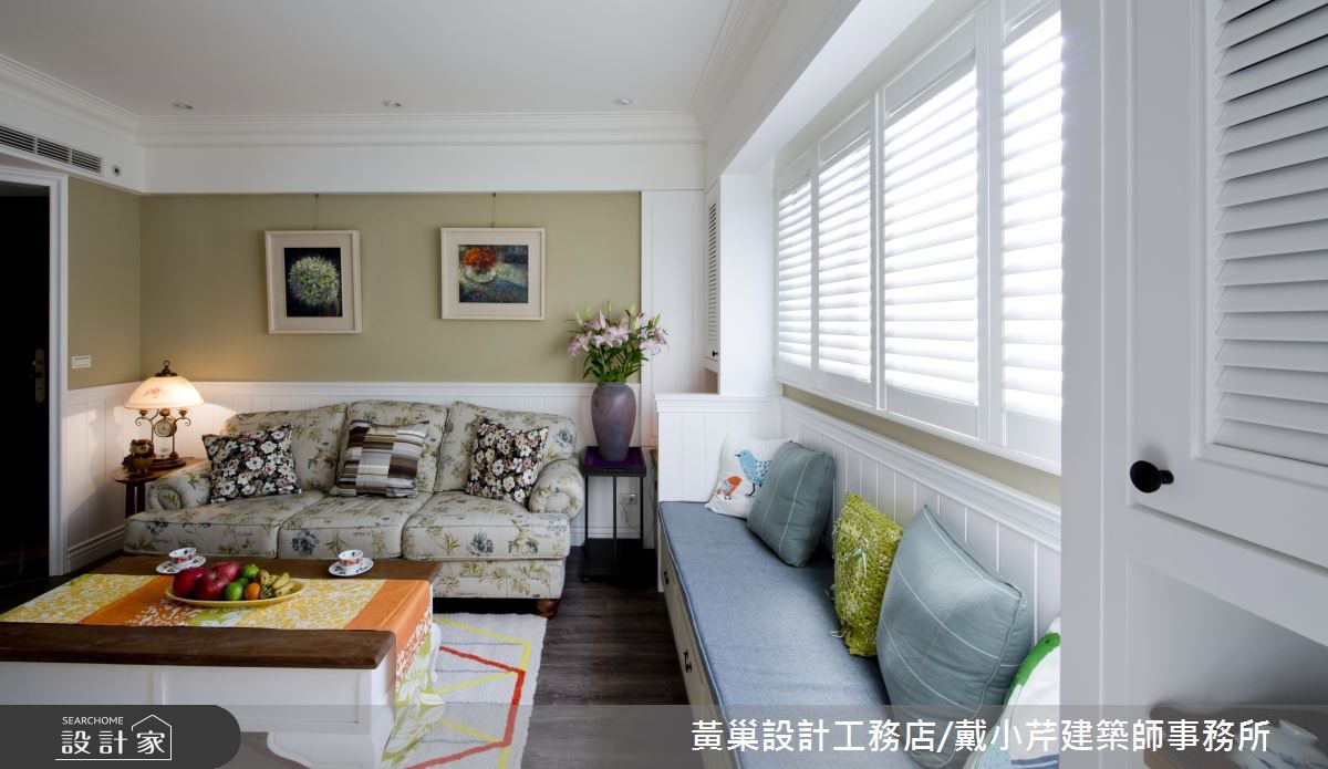 30坪新成屋(5年以下)＿美式風客廳臥榻案例圖片＿黃巢設計工務店/戴小芹建築師事務所＿黃巢_41之10