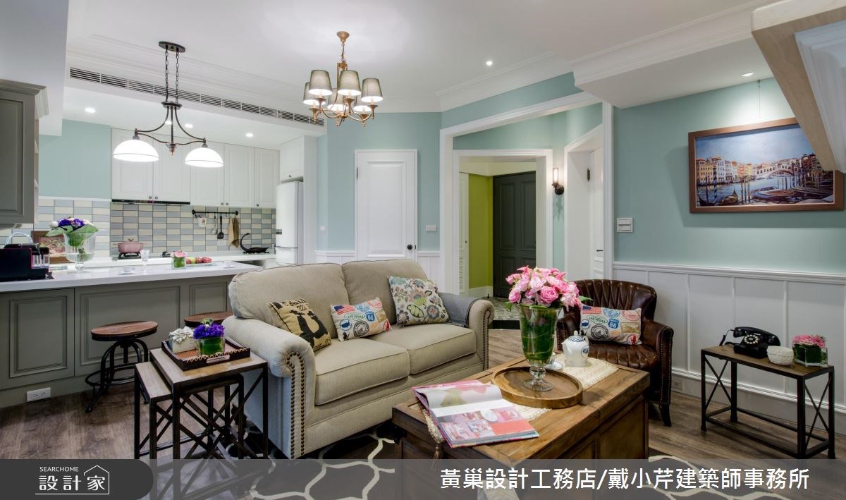 15坪老屋(16~30年)＿美式風客廳吧檯案例圖片＿黃巢設計工務店/戴小芹建築師事務所＿黃巢_42之4