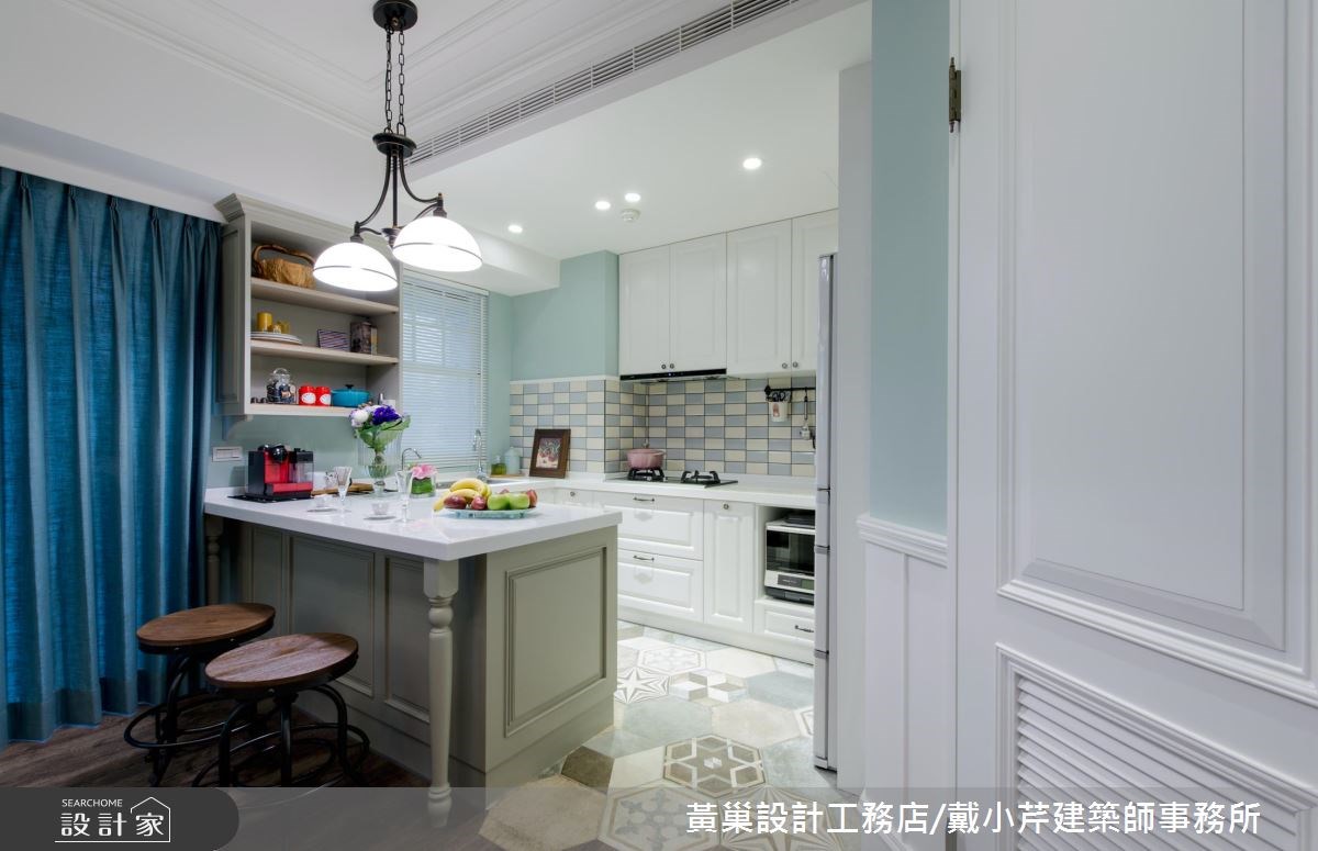 15坪老屋(16~30年)＿美式風廚房吧檯案例圖片＿黃巢設計工務店/戴小芹建築師事務所＿黃巢_42之11
