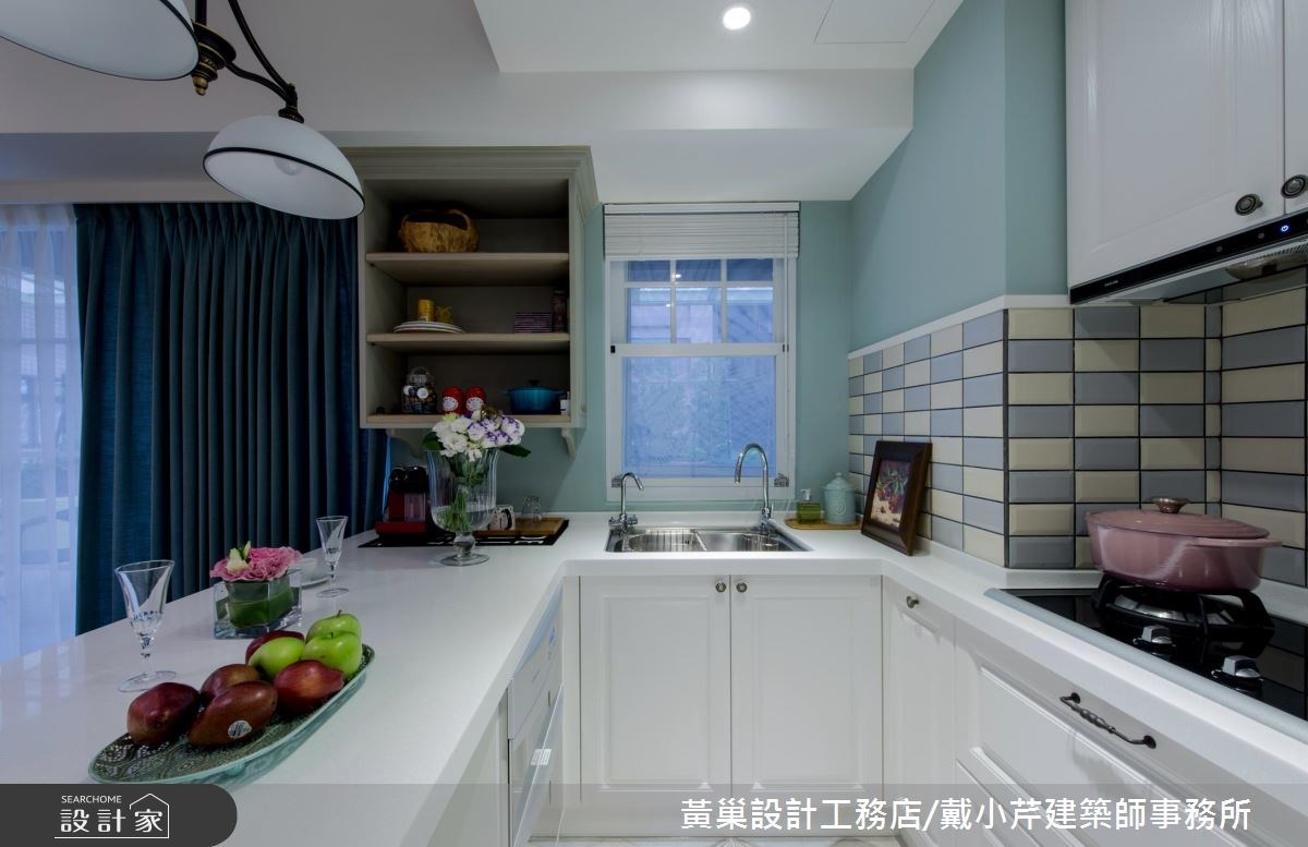 15坪老屋(16~30年)＿美式風廚房吧檯案例圖片＿黃巢設計工務店/戴小芹建築師事務所＿黃巢_42之14