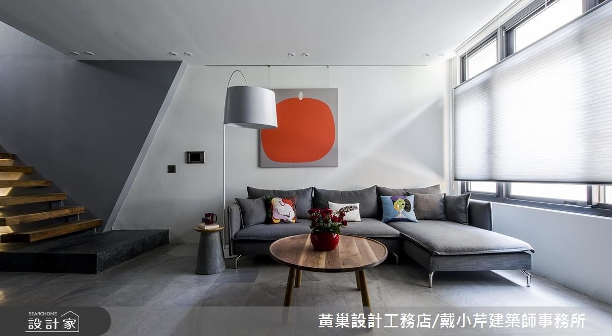 70坪＿現代風客廳案例圖片＿黃巢設計工務店/戴小芹建築師事務所＿黃巢_44之7