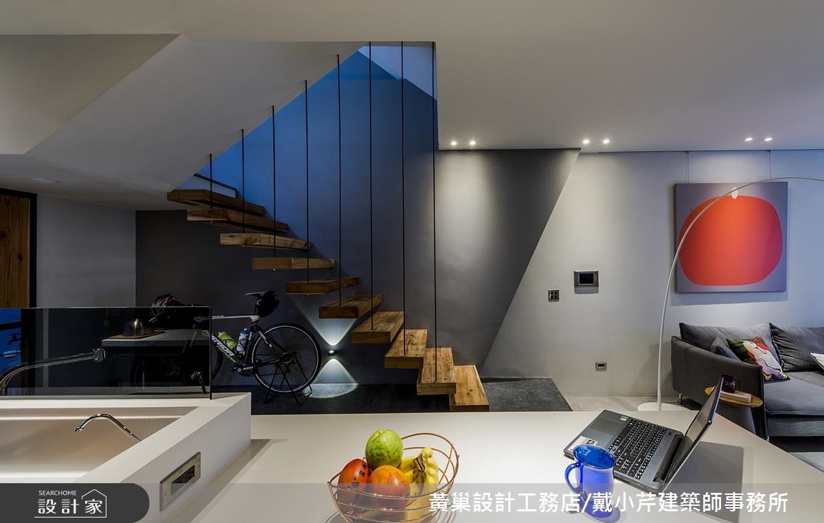 70坪＿現代風客廳樓梯案例圖片＿黃巢設計工務店/戴小芹建築師事務所＿黃巢_44之21