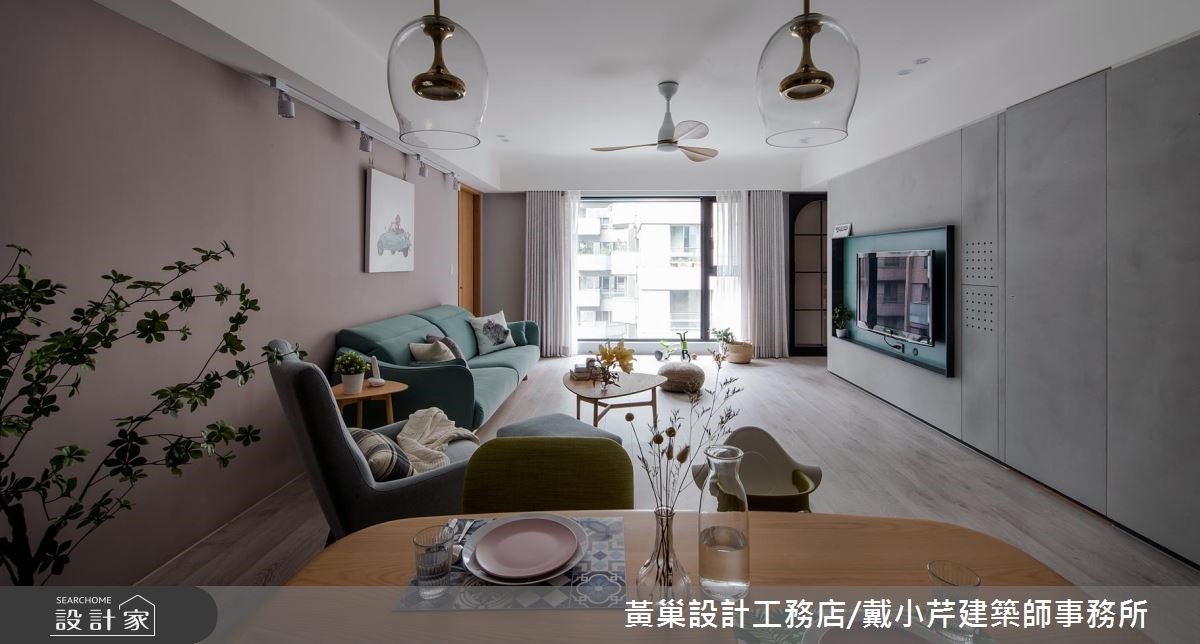 45坪新成屋(5年以下)＿北歐風客廳案例圖片＿黃巢設計工務店/戴小芹建築師事務所＿黃巢_46之9