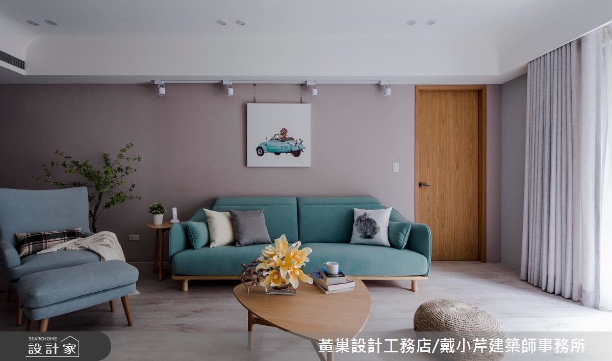 45坪新成屋(5年以下)＿北歐風客廳案例圖片＿黃巢設計工務店/戴小芹建築師事務所＿黃巢_46之12