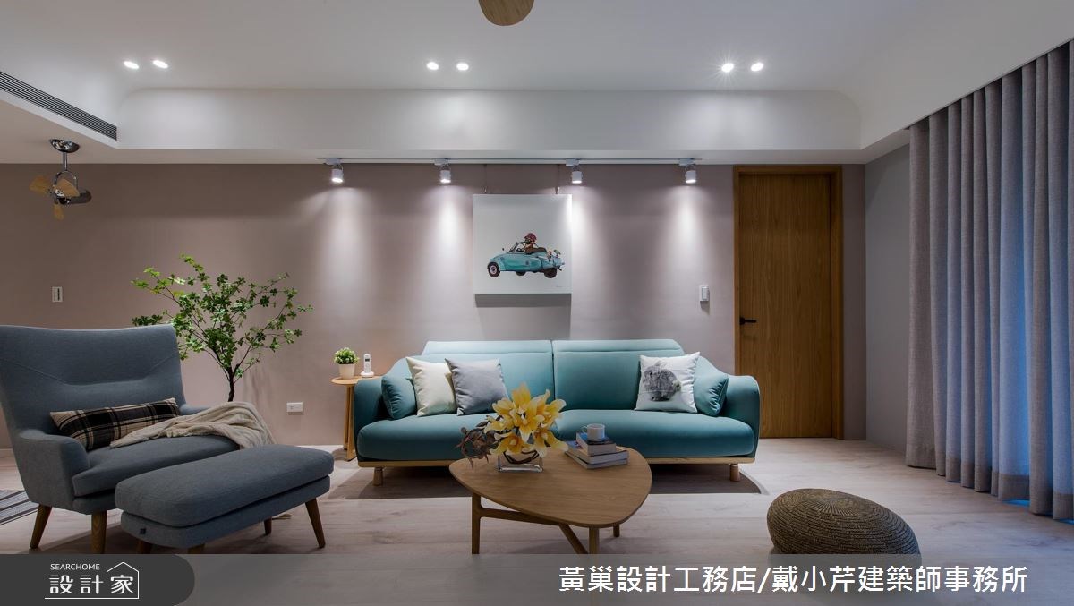 45坪新成屋(5年以下)＿北歐風客廳案例圖片＿黃巢設計工務店/戴小芹建築師事務所＿黃巢_46之13