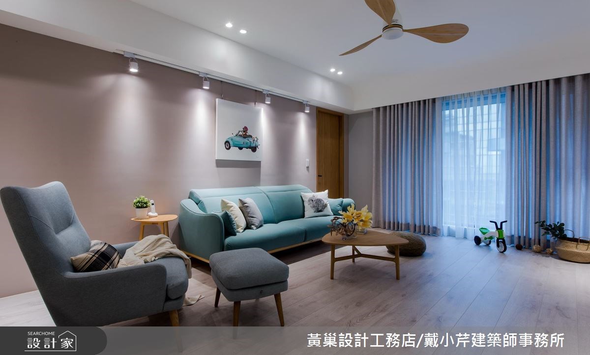45坪新成屋(5年以下)＿北歐風客廳案例圖片＿黃巢設計工務店/戴小芹建築師事務所＿黃巢_46之15