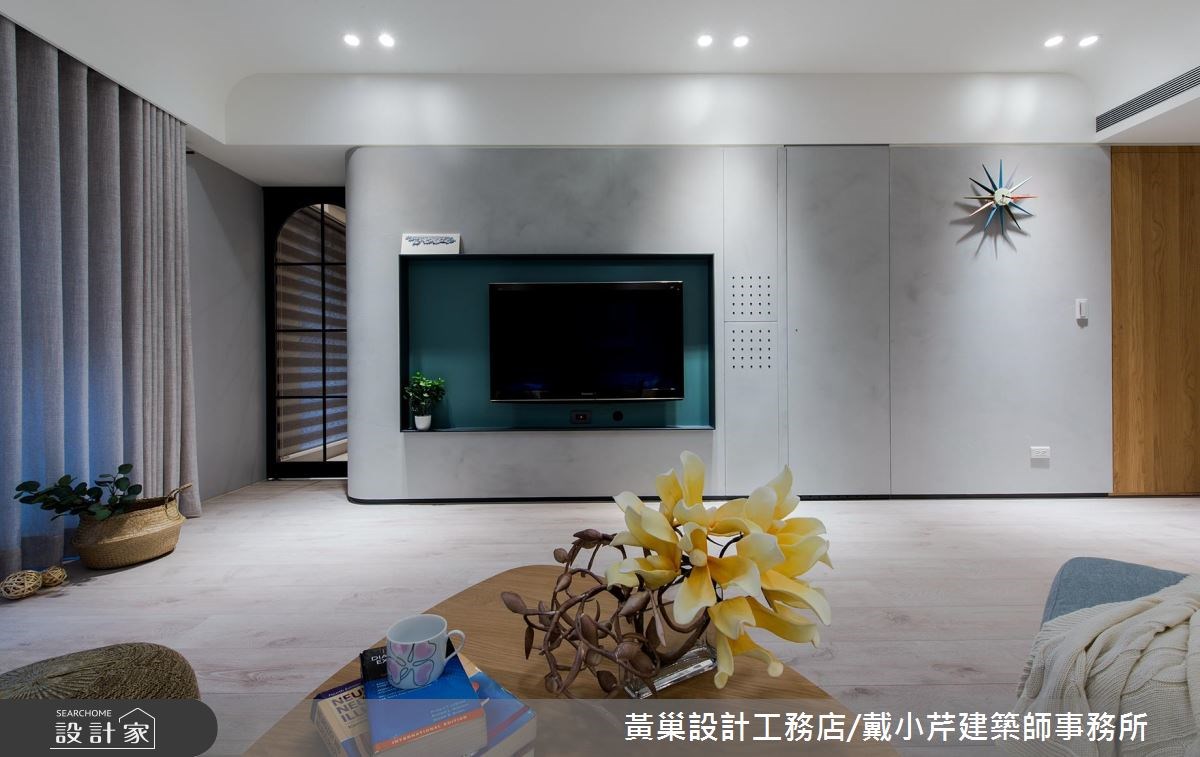 45坪新成屋(5年以下)＿北歐風客廳案例圖片＿黃巢設計工務店/戴小芹建築師事務所＿黃巢_46之22