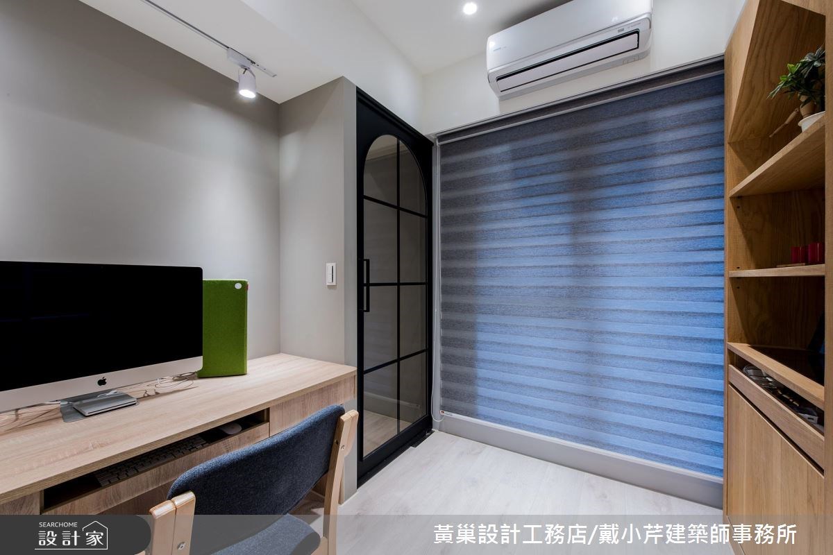 45坪新成屋(5年以下)＿北歐風書房案例圖片＿黃巢設計工務店/戴小芹建築師事務所＿黃巢_46之38