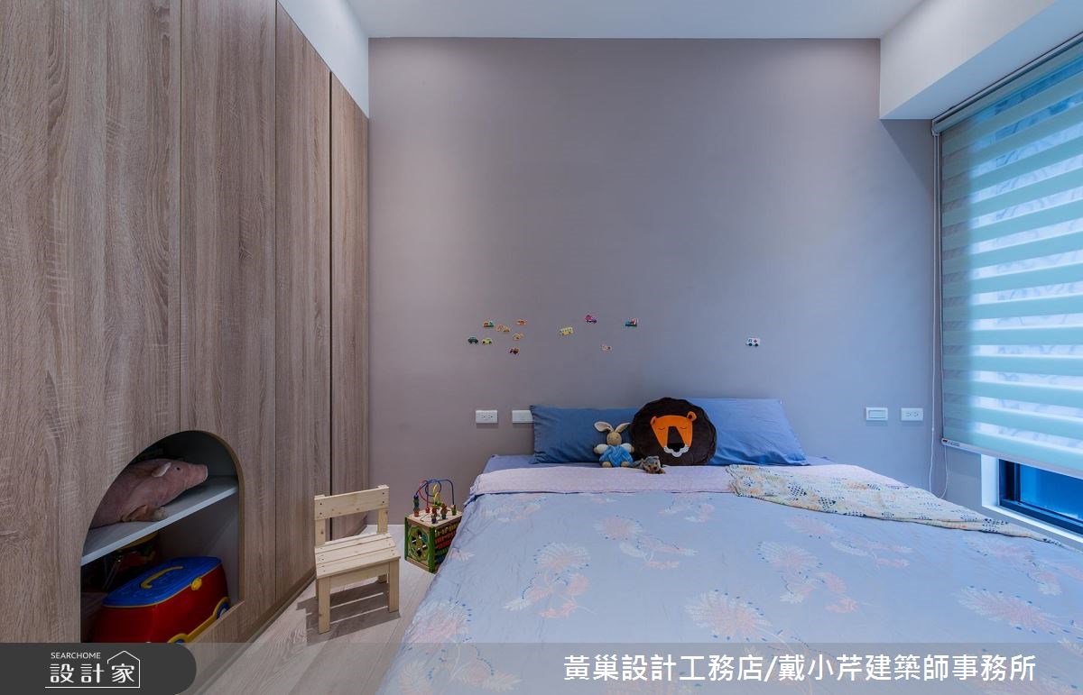 45坪新成屋(5年以下)＿北歐風臥室案例圖片＿黃巢設計工務店/戴小芹建築師事務所＿黃巢_46之45
