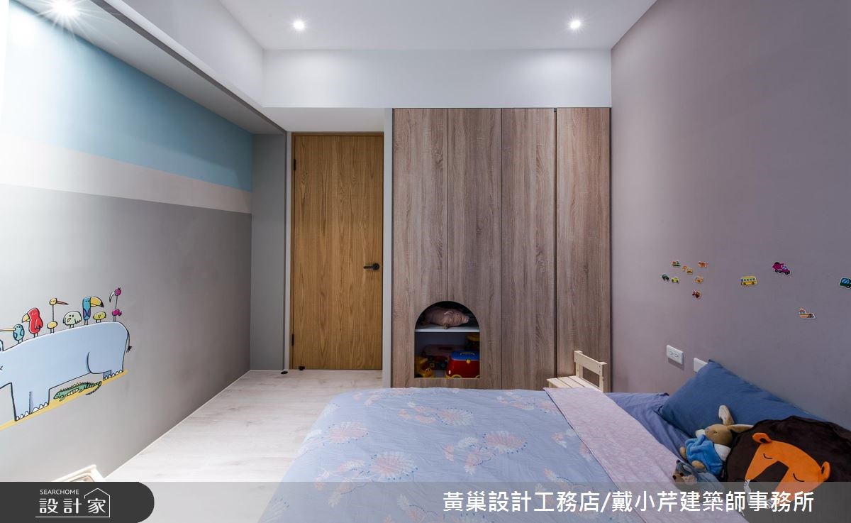45坪新成屋(5年以下)＿北歐風臥室案例圖片＿黃巢設計工務店/戴小芹建築師事務所＿黃巢_46之46