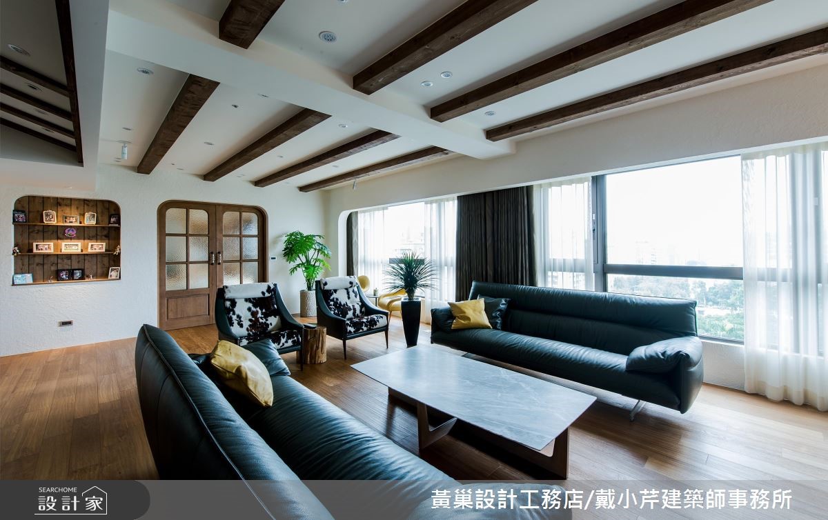 55坪新成屋(5年以下)＿鄉村風客廳案例圖片＿黃巢設計工務店/戴小芹建築師事務所＿黃巢_47之7