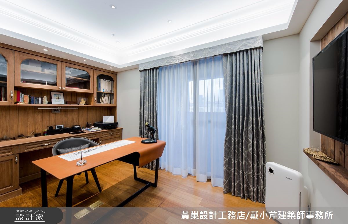 55坪新成屋(5年以下)＿鄉村風書房案例圖片＿黃巢設計工務店/戴小芹建築師事務所＿黃巢_47之51