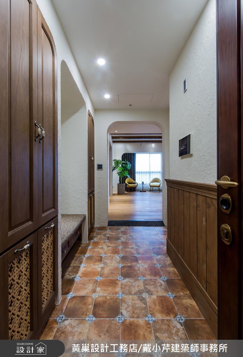 55坪新成屋(5年以下)＿鄉村風玄關案例圖片＿黃巢設計工務店/戴小芹建築師事務所＿黃巢_47之1