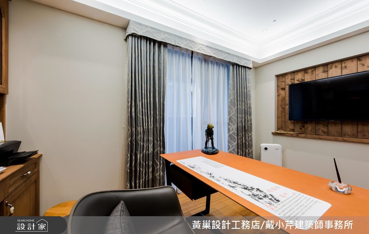 55坪新成屋(5年以下)＿鄉村風書房案例圖片＿黃巢設計工務店/戴小芹建築師事務所＿黃巢_47之50