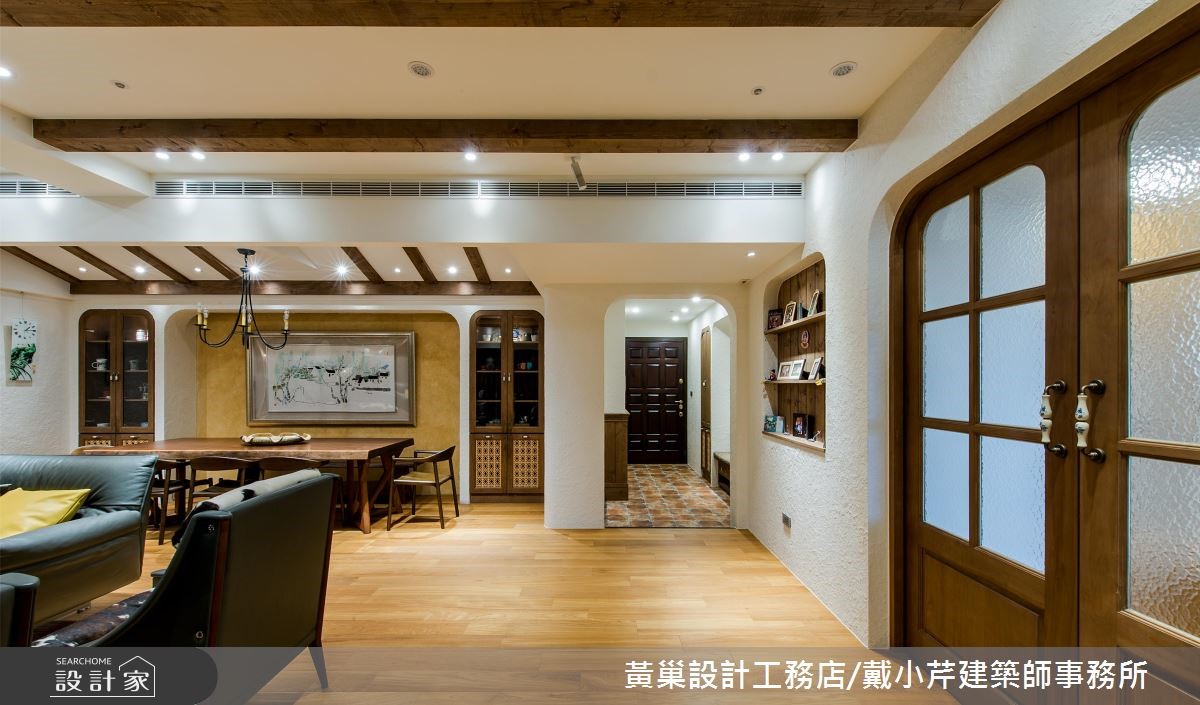 55坪新成屋(5年以下)＿鄉村風客廳案例圖片＿黃巢設計工務店/戴小芹建築師事務所＿黃巢_47之19