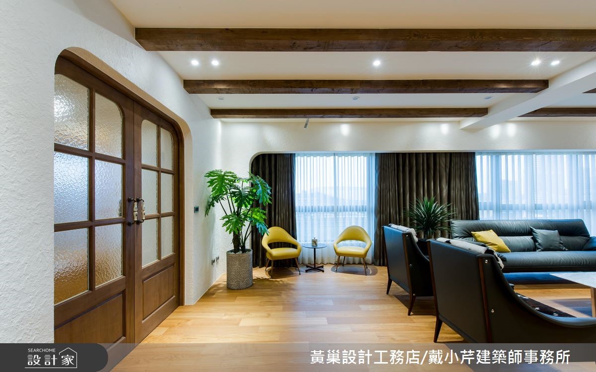 55坪新成屋(5年以下)＿鄉村風客廳案例圖片＿黃巢設計工務店/戴小芹建築師事務所＿黃巢_47之20