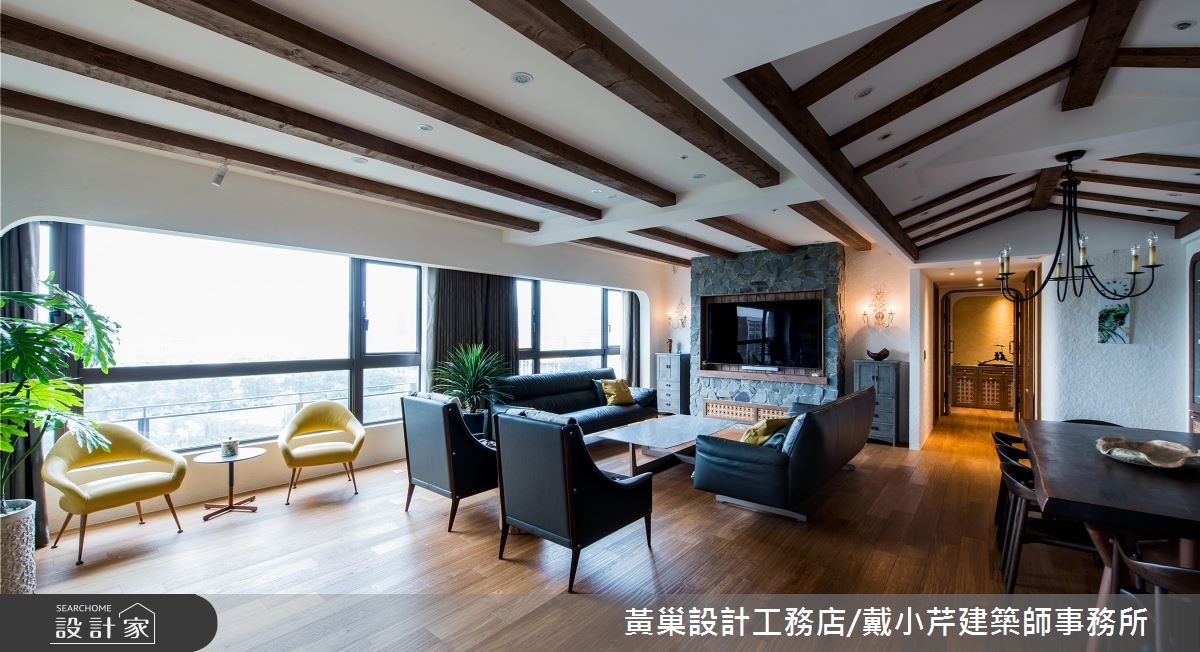 55坪新成屋(5年以下)＿鄉村風客廳案例圖片＿黃巢設計工務店/戴小芹建築師事務所＿黃巢_47之3