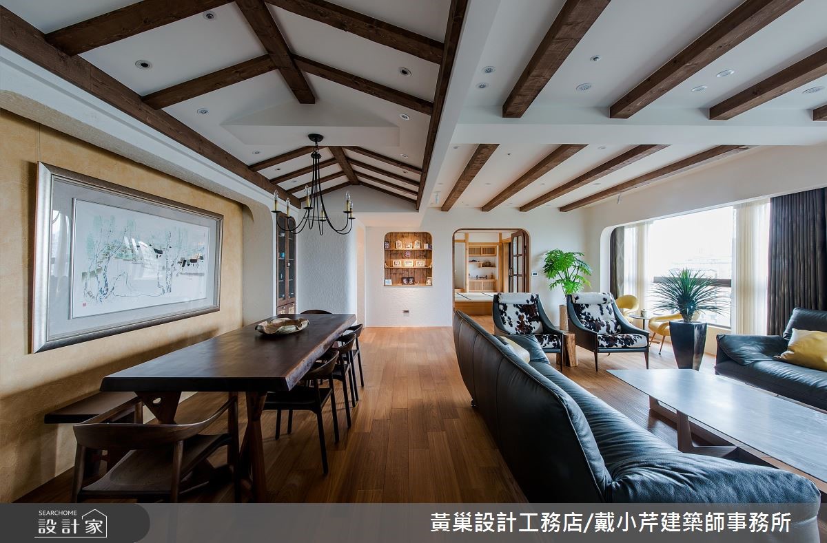 55坪新成屋(5年以下)＿鄉村風客廳餐廳案例圖片＿黃巢設計工務店/戴小芹建築師事務所＿黃巢_47之6