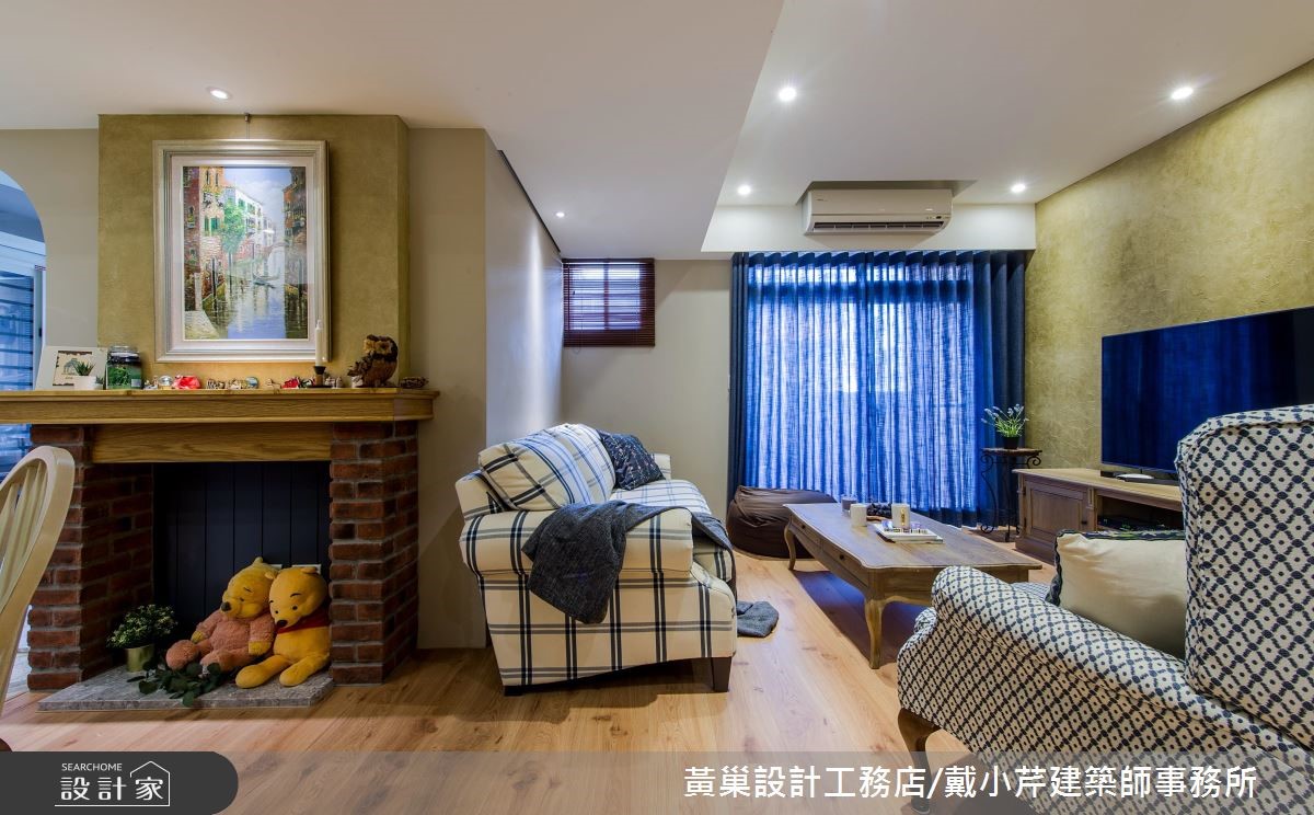 50坪中古屋(5~15年)＿鄉村風客廳案例圖片＿黃巢設計工務店/戴小芹建築師事務所＿黃巢_49之7