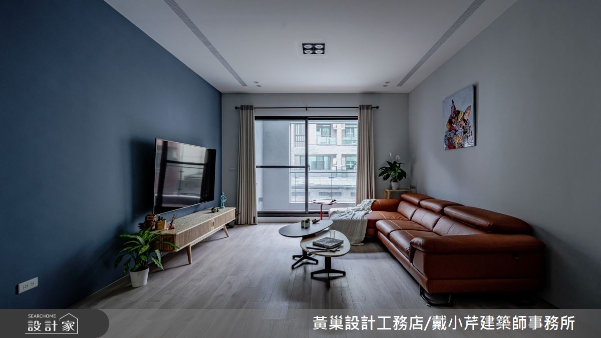 70坪新成屋(5年以下)＿北歐風客廳案例圖片＿黃巢設計工務店/戴小芹建築師事務所＿黃巢_51之6