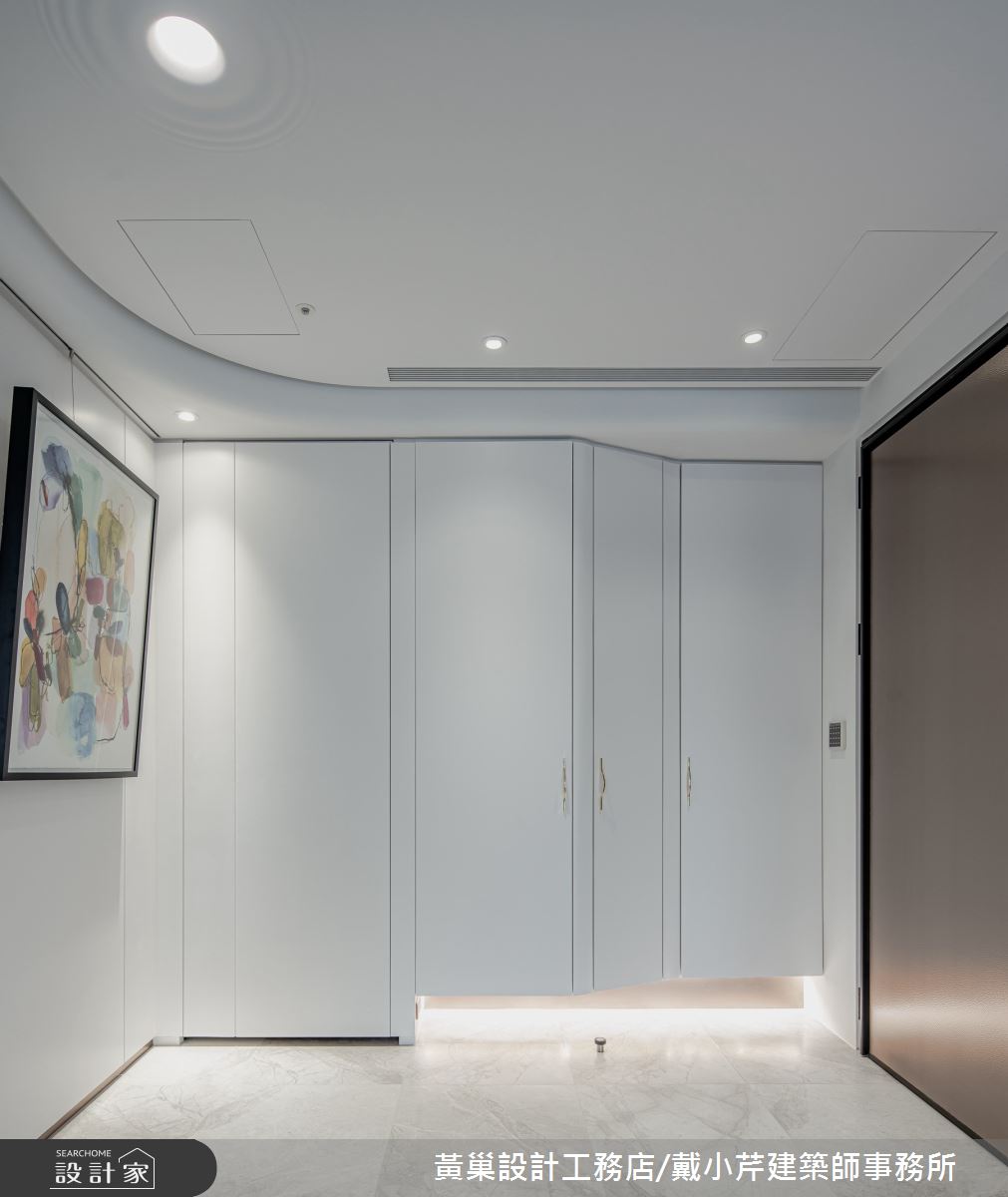 53坪新成屋(5年以下)＿現代風玄關案例圖片＿黃巢設計工務店/戴小芹建築師事務所＿黃巢_53之6