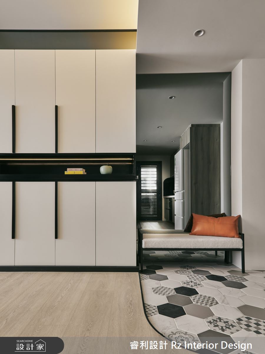 17坪新成屋(5年以下)＿混搭風玄關案例圖片＿睿利設計＿睿利_13.和煦的日光之間之1