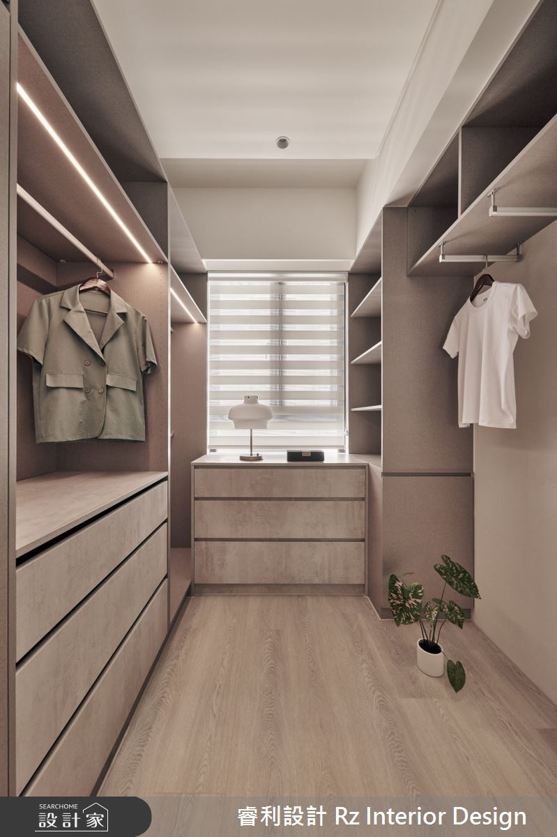 17坪新成屋(5年以下)＿混搭風更衣間案例圖片＿睿利設計＿睿利_13.和煦的日光之間之10