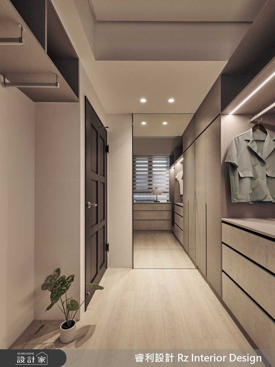 17坪新成屋(5年以下)＿混搭風更衣間案例圖片＿睿利設計＿睿利_13.和煦的日光之間之11