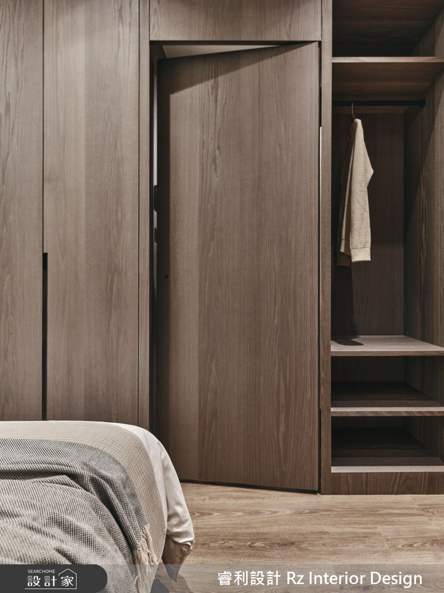 18坪新成屋(5年以下)＿混搭風臥室案例圖片＿睿利設計＿睿利_02.雲霧裡的紅霓分層之10