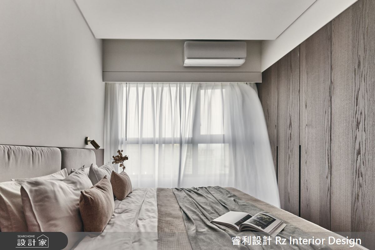 18坪新成屋(5年以下)＿混搭風臥室案例圖片＿睿利設計＿睿利_02.雲霧裡的紅霓分層之12