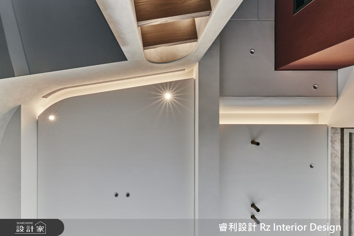 18坪新成屋(5年以下)＿混搭風案例圖片＿睿利設計＿睿利_02.雲霧裡的紅霓分層之14