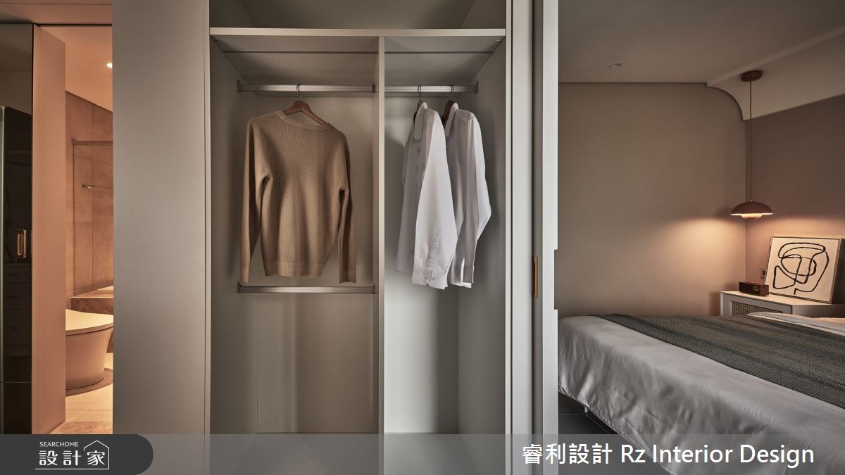 26坪新成屋(5年以下)＿混搭風臥室更衣間浴室案例圖片＿睿利設計＿睿利_07.逆時針的餘燼之22