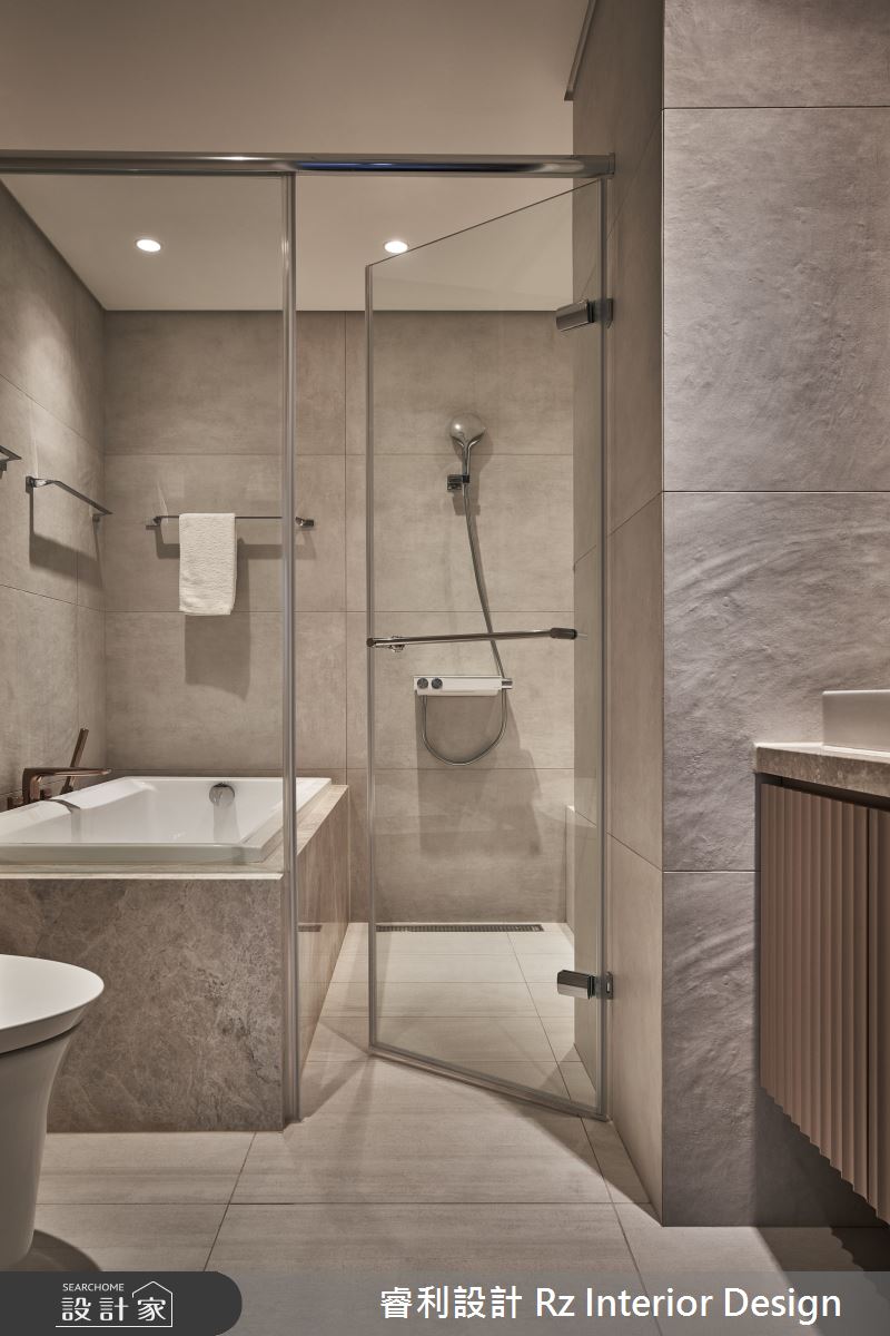 26坪新成屋(5年以下)＿混搭風浴室案例圖片＿睿利設計＿睿利_07.逆時針的餘燼之24