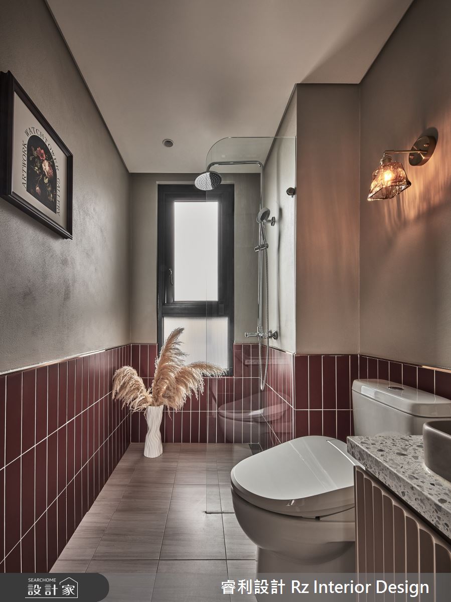 26坪新成屋(5年以下)＿混搭風浴室案例圖片＿睿利設計＿睿利_07.逆時針的餘燼之16