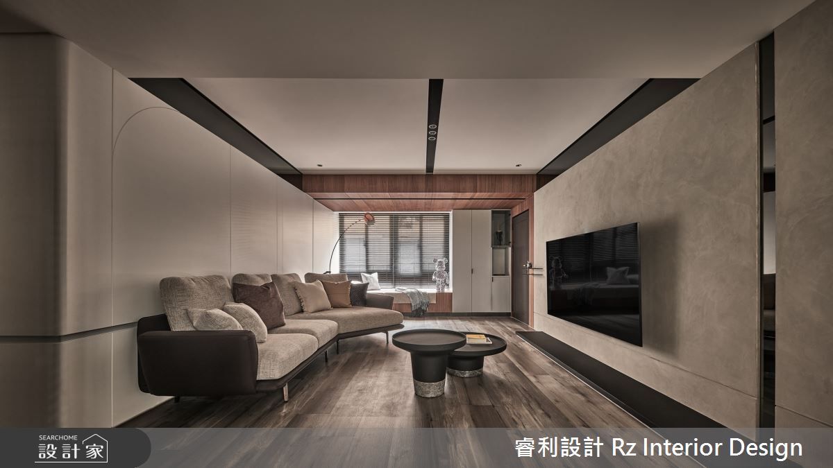 27坪新成屋(5年以下)＿混搭風客廳案例圖片＿睿利設計＿睿利_06.心廊的自我本意之2