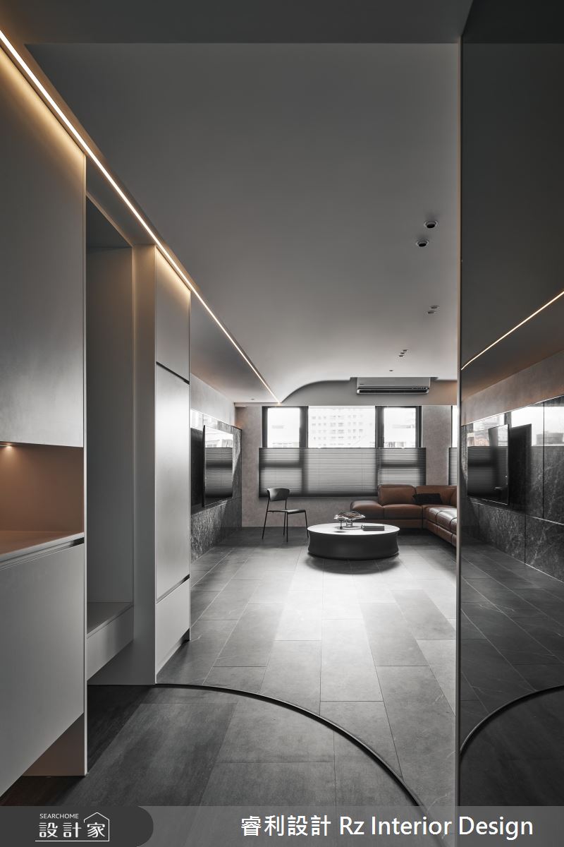 30坪新古屋(10年以下)＿混搭風玄關客廳案例圖片＿睿利設計＿睿利_20.星殞之間之4