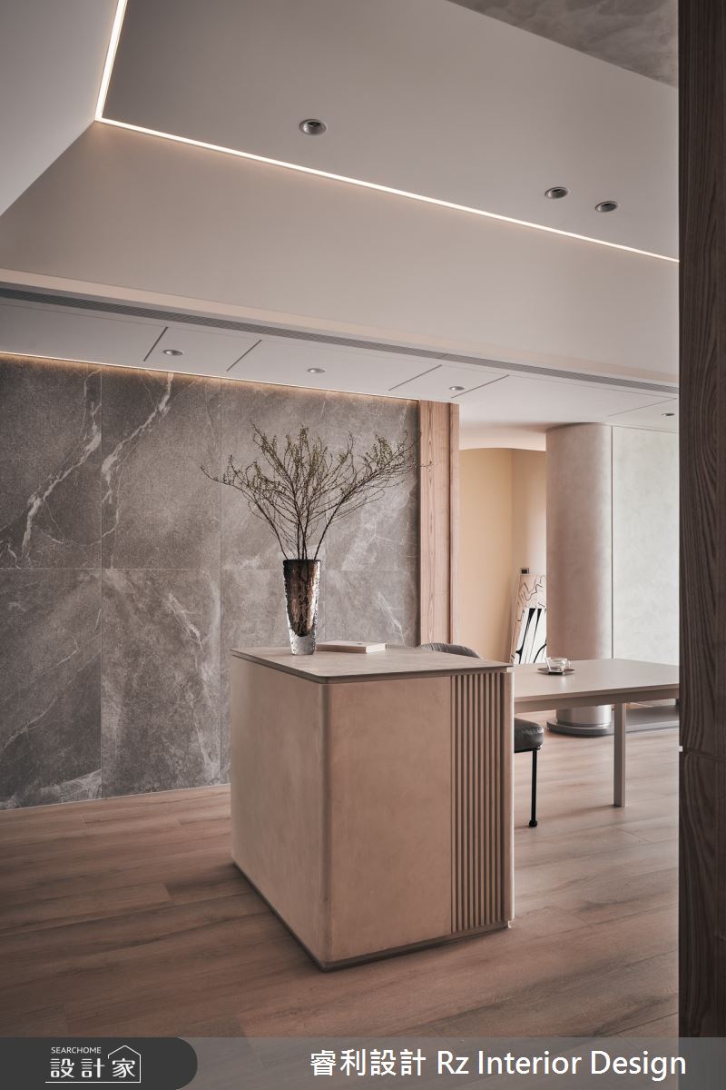 20坪新成屋(5年以下)＿混搭風餐廳中島案例圖片＿睿利設計＿睿利_22.櫟隅光軸之4