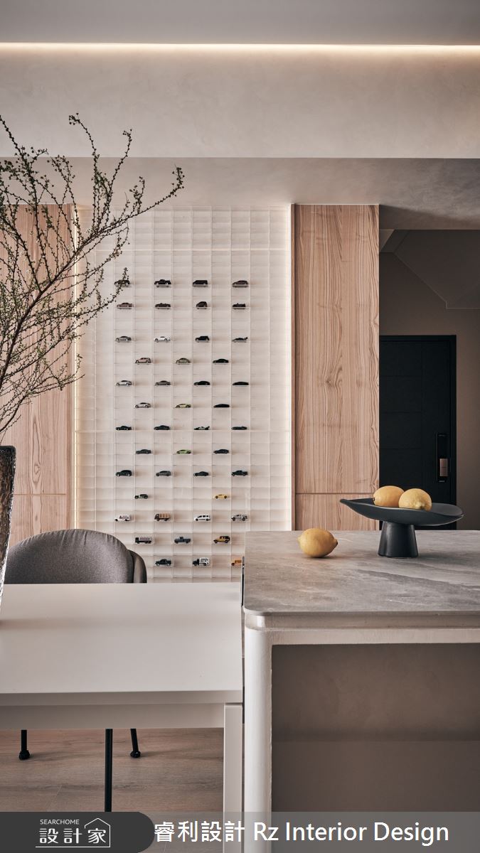 20坪新成屋(5年以下)＿混搭風餐廳中島案例圖片＿睿利設計＿睿利_22.櫟隅光軸之14