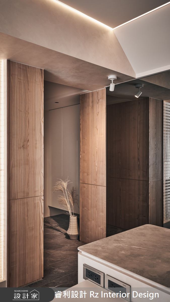 20坪新成屋(5年以下)＿混搭風餐廳中島案例圖片＿睿利設計＿睿利_22.櫟隅光軸之3