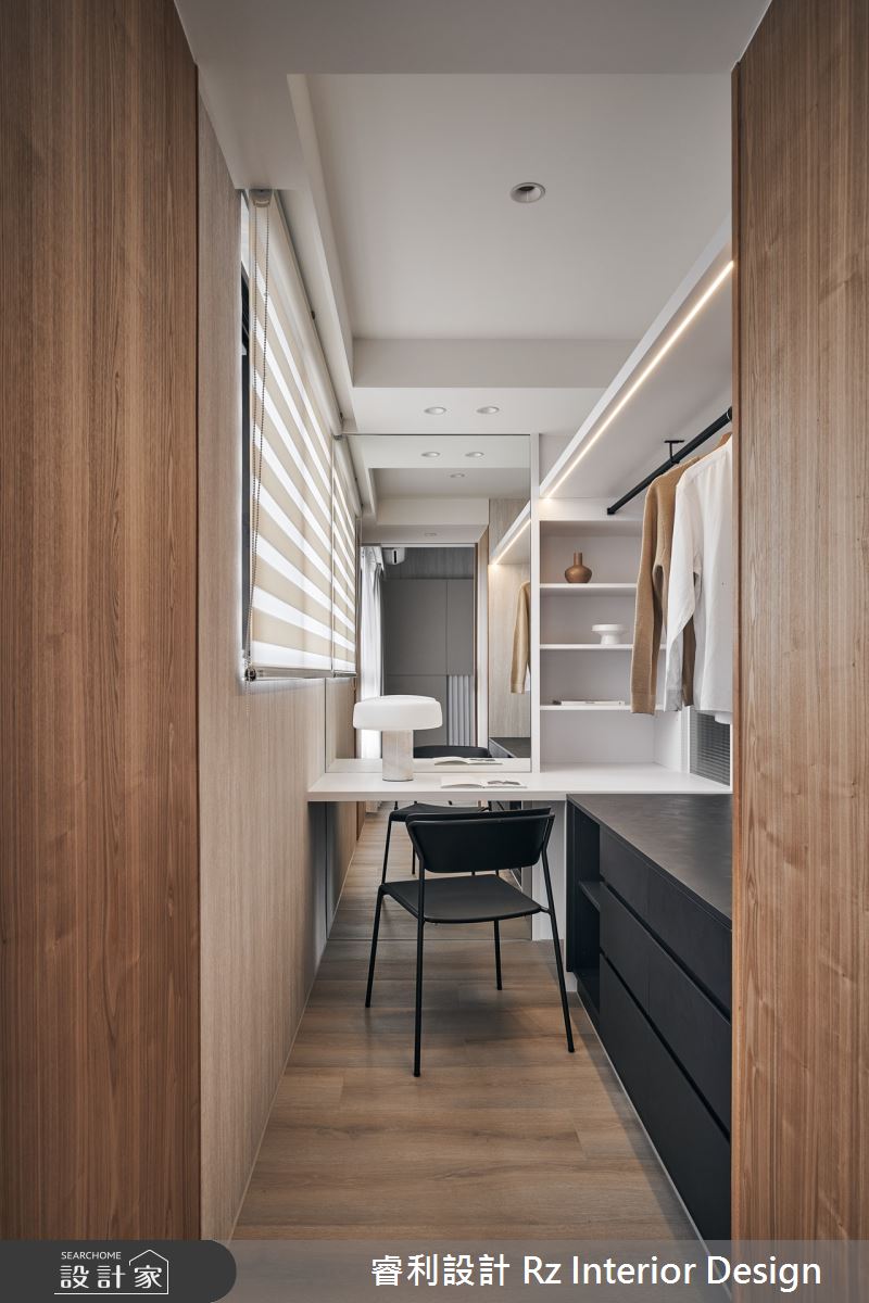 20坪新成屋(5年以下)＿混搭風更衣間案例圖片＿睿利設計＿睿利_22.櫟隅光軸之18