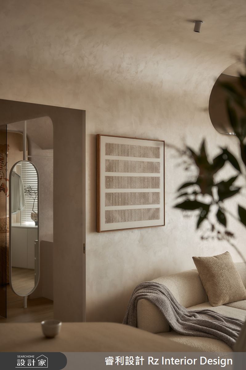 24坪新成屋(5年以下)＿侘寂風客廳餐廳中島案例圖片＿睿利設計＿睿利_28.夕雲裡的A330之22