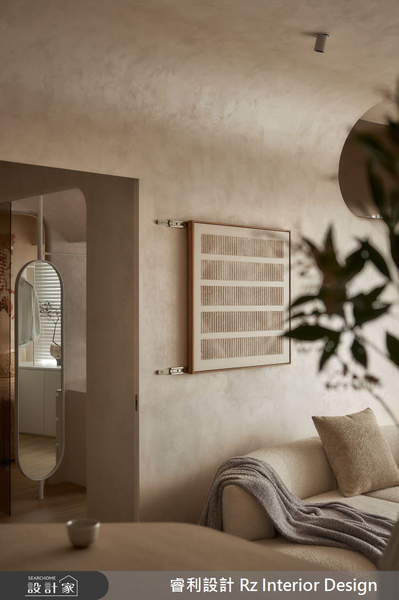 24坪新成屋(5年以下)＿侘寂風客廳餐廳中島案例圖片＿睿利設計＿睿利_28.夕雲裡的A330之23