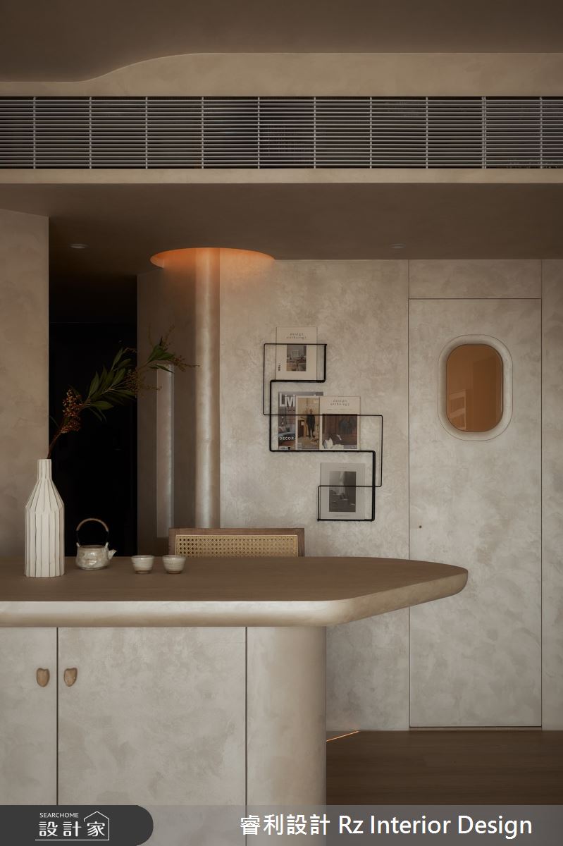24坪新成屋(5年以下)＿侘寂風餐廳中島案例圖片＿睿利設計＿睿利_28.夕雲裡的A330之8