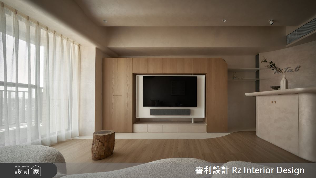 24坪新成屋(5年以下)＿侘寂風客廳餐廳中島案例圖片＿睿利設計＿睿利_28.夕雲裡的A330之16