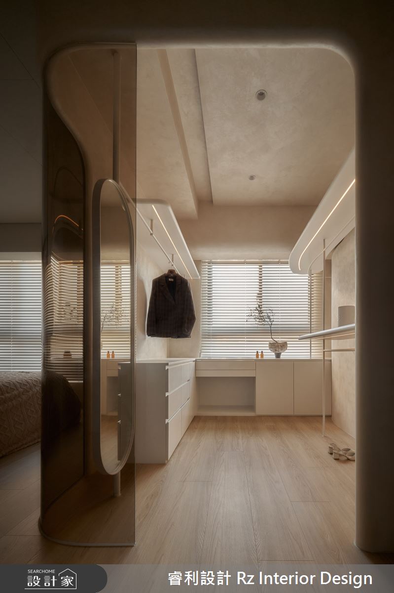 24坪新成屋(5年以下)＿侘寂風更衣間案例圖片＿睿利設計＿睿利_28.夕雲裡的A330之30